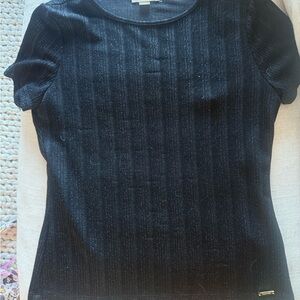 Calvin Klein Black Short Sleeve Top